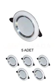 Cata CT-5257 Zebra Led Spot Beyaz-Krom 6W 3 Renk - 5 ADET - 1