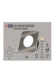 Cata Ct-5175 3w/3200k Ledli Koridor Armatür (GÜNIŞIĞI) - 1