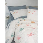 Cotton Box Maritime Tek Kişilik Nevresim Takimi Kaija Mavi thumbnail 2