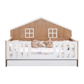 Yavrulu Karyola, Bello Yavrulu Montessori Yatak - Ceviz + 1 Adet Comfort Yatak thumbnail 4