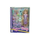 Güzellik Seti 7 Parça Aksesuarlı Bebek Seti - Mor thumbnail 1