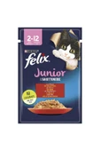 Sığır Etli Junior Yavru Kedi Islak Maması 85gr 13adet Kedi Yaş Mama Kedi Pouch Konserve thumbnail 2
