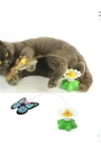 Hareketli Dönen Kelebek - Kedi Oyuncağı ( Pille Çalışır) - 2