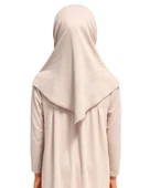 Penye Kendinden Başörtülü Çocuk Namaz Elbisesi Krem/ 6-7-8 yaş - 5