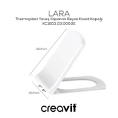Creavit Tetra Asma Klozet (TP326.00) + Lara TP Yavaş Kapanan Kapak 2'li Set - 2