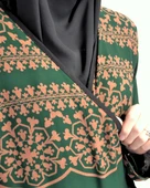 Geometrik Desenli Kruvaze Namaz Elbisesi – %100 Viskon, Yandan Bağlamalı 36-46 Beden - 6