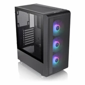Thermaltake S200 TG 550W 80+ USB 3.2 ARGB ATX Mid Tower Siyah Kasa thumbnail 3