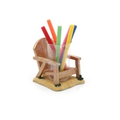 2 ADET KALEMLİK SANDALYE MODEL OFİS GERECİ 13X11X10CM 200ML - 3