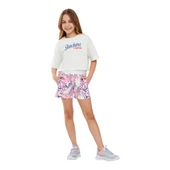 Kız Çocuk Beyaz Şort Sk241043-102 thumbnail 1