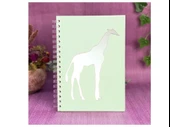 2 ADET DEFTER STİCKER,LAPTOP STİCKER  AYNALI  ZÜRAFA ŞEKİLLİ 20X14X0,6CM - 3