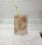 2 ADET DİŞ FIRÇALIK İSTİRİDYE AKRİLİK 6X6X12CM BANYO SETİ - 2