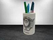 2 ADET KALEMLİK KRALİÇE MODEL SERAMİK OFİS GERECİ 7X7X11CM - 3