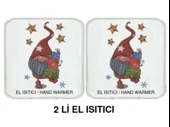 2 ADET YILDIZLI NOEL CÜCESİ CEP SOBASI,EL ISITICI,SICAK SU TORBASI PVC  10x9,5cm thumbnail 3