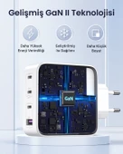 UGREEN Nexode GaN X 100W Hızlı Şarj Cihazı 4 Portlu PD QC 3xUSB-C, 1xUSB-A, Beyaz, 15337 thumbnail 9