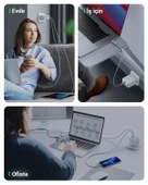 UGREEN Nexode GaN X 100W Hızlı Şarj Cihazı 4 Portlu PD QC 3xUSB-C, 1xUSB-A, Beyaz, 15337 thumbnail 11