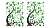 2 ADET DUVAR ÇIKARTMA STICKER DEKORATİF DUVAR KAĞIDI AĞAÇLI PVC 70X50X0,5CM - 2