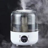 Akıllı Hava Nemlendirici 3 Litre | Uzaktan Kumandalı, Zaman Ayarlı, 3 Kademeli Yüksek Buhar Gücü, Ortam Nem Göstergeli Aroma Difüzör - 9