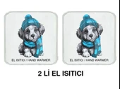2 ADET MAVİ BERELİ KÖPEK CEP SOBASI,EL ISITICI,SICAK SU TORBASI PVC  10x9,5cm thumbnail 3