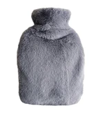 SICAK SU TORBASI YAN CEPLİ GRİ  PELUŞ TERMOFOR 27x17x2cm  1 LİTRE thumbnail 2