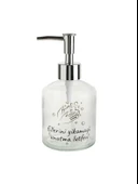 2 ADET CAM SIVI SABUNLUK,LÜTFEN YAZILI 300ML BANYO SETİ  7,6X15,5CM thumbnail 2