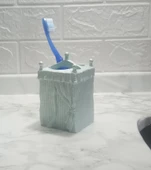 2 ADET DİŞ FIRÇALIK DENİZ FENERİ MODEL POLİRESİN 7X7X12CM BANYO SETİ - 2