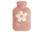 SICAK SU TORBASI PELUŞ PAPATYA DESENLİ PEMBE  21x13,5x2cm 500 ml - 2