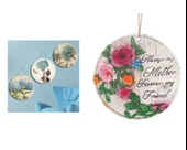 2 ADET ASILABİLİR BALKON VE BAHÇE SÜSÜ GULLU,ANNE TEMALI YUVARLAK 15X15X1,1CM DUVAR SÜSÜ,TAŞI BALKON,BAHÇE VE ODA DEKOR  HOŞGELDİNİZ TABLO,TABELA - 2