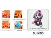 KIRMIZI BERELİ KÖPEK CEP SOBASI,EL ISITICI,SICAK SU TORBASI PVC  10x9,5cm - 1