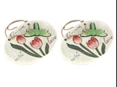 2 ADET ASILABİLİR BALKON VE BAHÇE SÜSÜ YEŞİL YUSUFÇUK DESENLİ OVAL 17X15X1,3CM DUVAR SÜSÜ,TAŞI BALKON,BAHÇE VE ODA DEKOR  HOŞGELDİNİZ TABLO,TABELA - 3