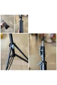 Yussraw Güçlendirilmiş Profesyonel Alüminyum Döküm Ayak Sağlam Dayanıklı Vidalı Tripod Ayağı Ring Lıgh - 2