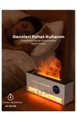 Yussraw Yeni Saat Alarm Göstergeli 260 ml Kapasiteli Taşlı Aroma Yayıcı Hava Nemlendiricisi - 7