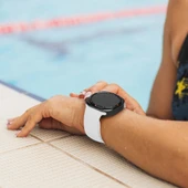 Samsung Galaxy Watch 8 44mm 40mm İle Uyumlu Klasik PureLux Soft Silikon Kordon  Beyaz - 5