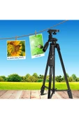 Yussraw Bluetooth Kumandalı 140 Cm Telefon Fotoğraf Makinesi Telefon Tutuculu Tripot -8810 - 1