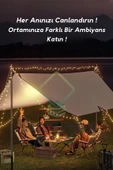 Yussraw Güneşlik Tente Plaj, Kamp Dayanıklı Oxfor Kumaş Su Geçirmez Gölgelik Çadır 500*300 Cm - 8