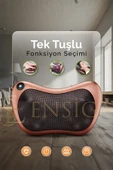EN SİGA 8 Toplu Çift Yönlü Isıtmalı Masaj Yastığı Ayak Bel Boyun Sırt Vücut Omuz Masaj Aleti - 6