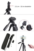Yussraw Tripodlu Selfie Işığı Ring Light 10 Inç Led Işıklı Halka Bluetooth Kumandalı Youtuber Tiktok - 5
