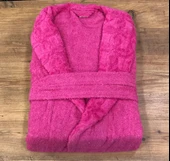 Royam Redline %100 Pamuklu Kısmi Kadife Tekli Bornoz - 9