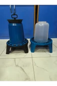 K-v Çiftlik 15 Kg Ayaklı Yemlik 12 Litre Ayaklı Suluk (mavi )ıkisi Bir Arada Gönderilecektir - 3