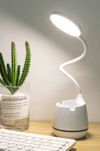 Yussraw Şarjlı 24 Led Çalışma Okuma Işığı Kademeli Masa Lambası Ayarlanabilir Renk Tonu Ve Parlaklık - 1