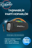 Yussraw ACL-5825, 100Watt gücünde, RGB LED ışıklı ve mikrofonlu kablosuz hoparlör - 1