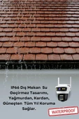 Yussraw 6MP 6K ULTRA HD 3 Lensli 8XZOOM Dış Mekan Gece Görüşlü Akıllı Ip Güvenlik Kamerası - 4