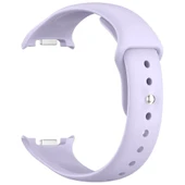 Samsung Galaxy Watch 8 44mm 40mm İle Uyumlu Klasik PureLux Soft Silikon Kordon Lila - 3