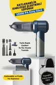 Yussraw Yeni Şarjlı Katlanabilir 3 Kademeli 2in1 Profesyonel Ultra Çekim Güçlü Mini Araç Süpürgesi Ahv-06 - 1