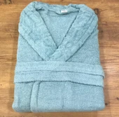 Royam Redline %100 Pamuklu Kısmi Kadife Tekli Bornoz - 11