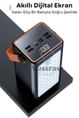 Yussraw 50.000 Mah Dijital Göstergeli Gerçek 50.000 Mah 22.5w Pd Hızlı Şarj Işıklı Kamp Powerbank - 2