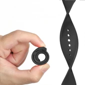 Samsung Galaxy Watch 8 44mm 40mm İle Uyumlu Klasik PureLux Soft Silikon Kordon  Siyah thumbnail 4