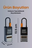 Yussraw Hava Kompresörü 4000 mAh 4IN1 Şarjlı+Araç Taşınabilir Araç Lastik Top Şişirme Pompası Oto - 7