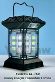 Yussraw solar aydınlatma güneş enerjili kamp lambası sensörlü ve usb sarjlı+güneş enerji - 1