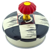 Kapak Defolu Kenzo Qualita King Alt Üst Emaye Çaydanlık Takımı Dama Dekor m1 - 5