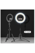 Yussraw 21 Inç 54cm Influencer Makyaj Kuaför Ring Light Kumandalı Çantalı Alüminyum Ayaklı - 1